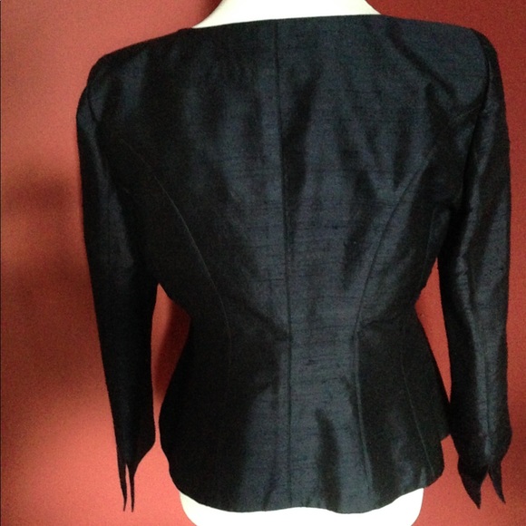 New Armani Collezioni Silk Peplum Jacket - Picture 2 of 4